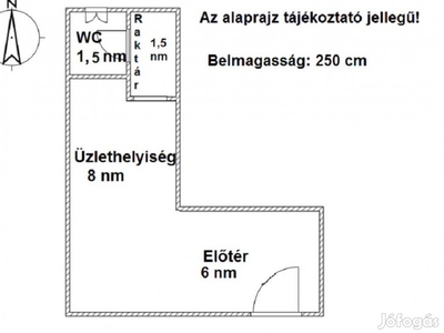 VI. Kerület, Teréz körút, 17 m2-es, üzlethelyiség utcai bejárat nélkül