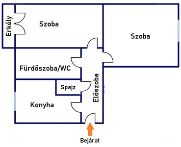 Bolyok, Ózd, ingatlan, lakás, 55 m2, 7.990.000 Ft