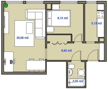 Vizafogó, Budapest, ingatlan, lakás, 45 m2, 48.900.000 Ft