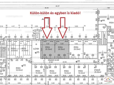 Kiadó irodahelyiség irodaházban - XIII. kerület, Angyalföld - Lőportárdűlő