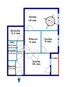 Lőportárdűlő, Budapest, ingatlan, lakás, 71 m2, 59.900.000 Ft