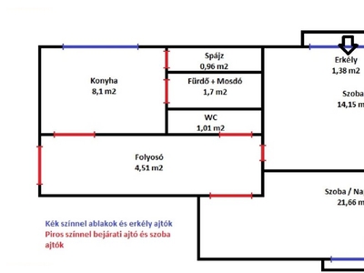 Nyíregyháza, ingatlan, lakás, 50 m2, 25.000.000 Ft