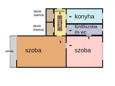 Belváros, Székesfehérvár, ingatlan, lakás, 55 m2, 35.000.000 Ft