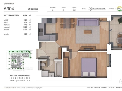 újépítésű, Budapest, ingatlan, lakás, 42 m2, 54.236.000 Ft