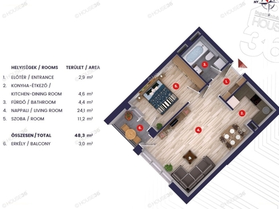 újépítésű, Budapest, ingatlan, lakás, 49 m2, 69.290.000 Ft