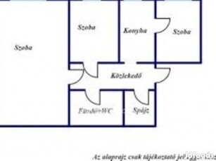 Miskolc Kassai úti 50m2 1 + 2x1/2 szobás lakás