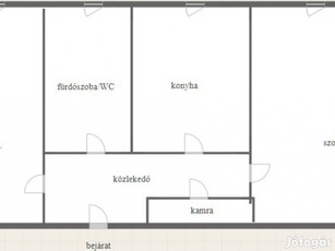 Eladó 2 szobás, 49 m2-es téglalakás Szombathelyen