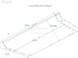 GKSZ SAROKTELEK, KITŰNŐ LOKÁCIÓ, 50 %-OS BEÉPÍTHETŐSÉG, IPARI