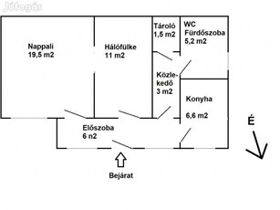 XV. Kerület, Galgó utca, 53 m2-es, családi ház, 1+1 félszobás