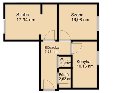 Oroszlány, ingatlan, lakás, 53 m2, 18.900.000 Ft