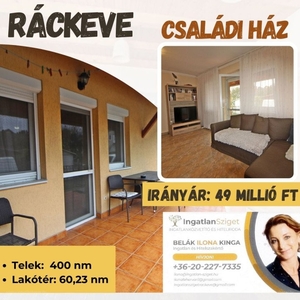 Ráckeve, ingatlan, ház, 60 m2, 46.900.000 Ft