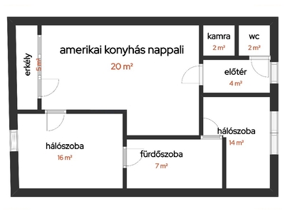 Budapest, ingatlan, lakás, 65 m2, 61.000.000 Ft