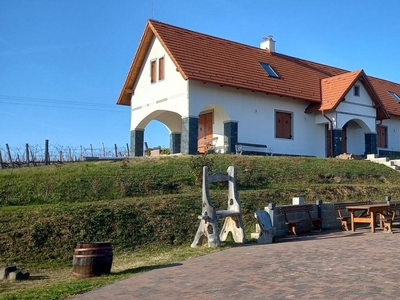 Vendéglátóhely panorámával a Balatonra és a Tanúhegyekre