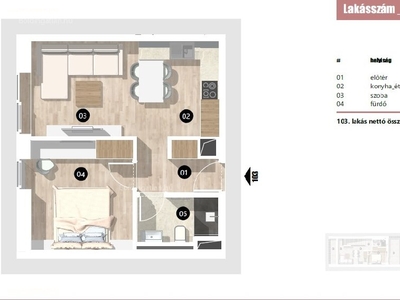 újépítésű, Belváros, Siófok, ingatlan, lakás, 39 m2, 61.551.000 Ft