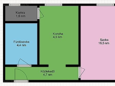 Újpest, Budapest, ingatlan, lakás, 47 m2, 46.300.000 Ft