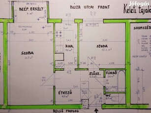 Búza u 54m2 eladó tulajdonostól