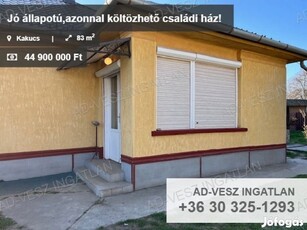 Jó állapotú,azonnal költözhető 83nm-es családi ház Kakucson eladó!!!!