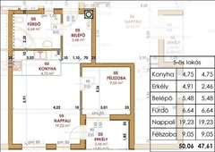 Alagliget lakópark, Dunakeszi, ingatlan, lakás, 47 m2, 44.000.000 Ft