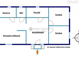 Harkányi 56 nm-es ház eladó