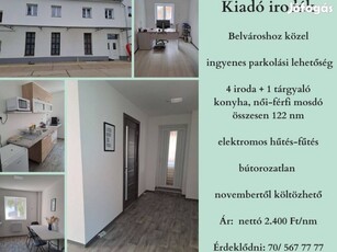 Kiadó irodák -belvároshoz közel, ingyenes parkolás