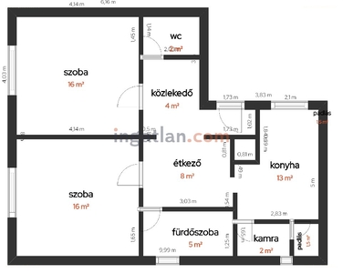 Szécsényfelfalu, ingatlan, ház, 94 m2, 15.900.000 Ft