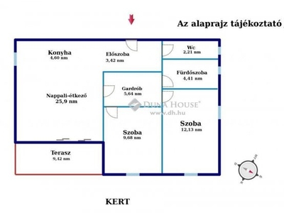 Eladó téglalakás Érd, Rima utca, földszint