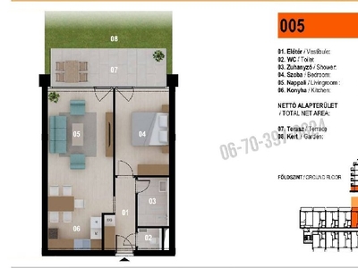 Ezüstpart, Siófok, ingatlan, lakás, 54 m2, 116.930.000 Ft