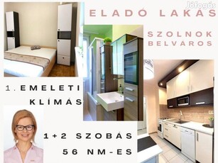 Eladó 1. emeleti klímás lakás- Szolnok, belváros