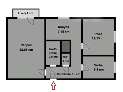 Gál István lakótelep, Tatabánya, ingatlan, lakás, 55 m2, 26.400.000 Ft