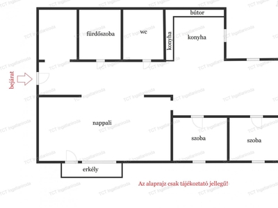 Eladó a XIII. kerületben, a Röppentyű közben egy 58 nm-es, negyedik - XIII. kerület, Budapest - Lakás