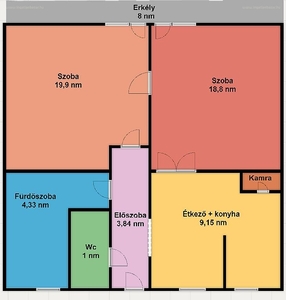 Szentendre, ingatlan, lakás, 69 m2, 47.500.000 Ft