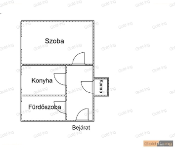 Kazinczy-lakótelep, Békéscsaba, ingatlan, lakás, 34 m2, 12.900.000 Ft