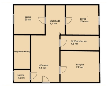 Komárom, ingatlan, lakás, 56 m2, 27.000.000 Ft