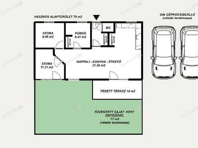 újépítésű, Kecskemét, ingatlan, ház, 69 m2, 46.900.000 Ft