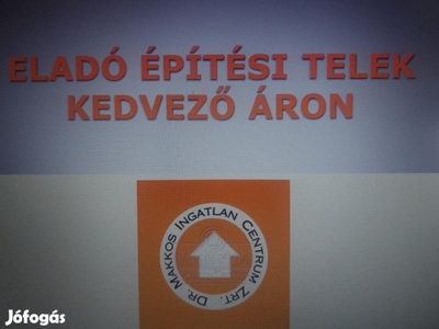 Eladó 897 nm-es Építési telek Adony