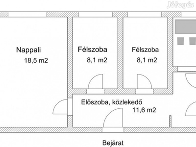 XVIII. Kerület, Havanna utca, 59 m2-es, 11. emeleti, társasházi lakás