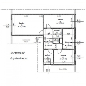 Felsőváros, Szeged, ingatlan, lakás, 60 m2, 33.500.000 Ft