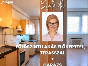 Földszinti sorházi lakás terasszal + garázs, Szolnok