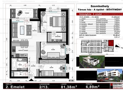 Eladó tégla lakás - Szombathely, Hunyadi János út