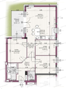 újépítésű, Villanegyed, Kecskemét, ingatlan, lakás, 73 m2, 88.700.000 Ft