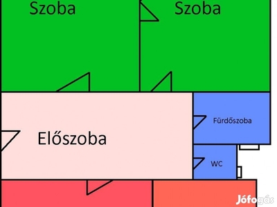 XI ker Ulászló utcában 71 nm 2 szobás lakás ladó 71,5 M