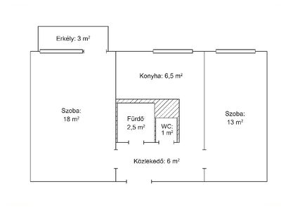 Oladi lakótelep, Szombathely, ingatlan, lakás, 50 m2, 28.900.000 Ft