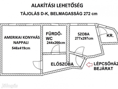 VI. Kerület, Lehel utca, 45 m2-es, 2. emeleti, társasházi lakás