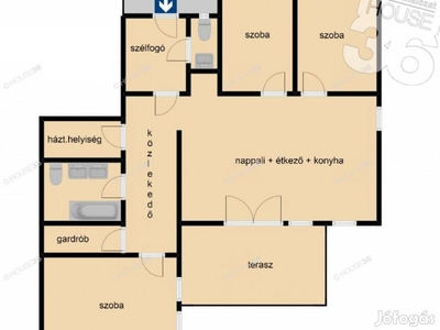 Vacsiközi új 100 m2es 4 szobás családi ház 465 m2es telken eladó
