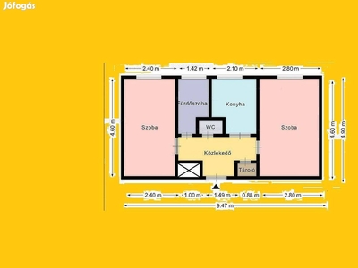 Kiadó | X.ker Harmat utca | 1.emelet | 49nm | 2 szoba - X. kerület, Budapest - Lakás