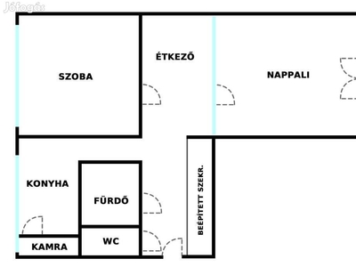 Pécs kertvárosi 58m2-es erkélyes lakás eladó - Pécs, Baranya - Lakás