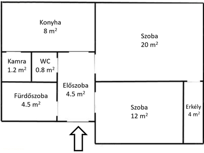 Belváros, Győr, ingatlan, lakás, 53 m2, 41.000.000 Ft